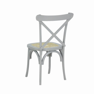 Cassis Traditional X-Back Wood Rattan Dining Chair - JONATHAN Y